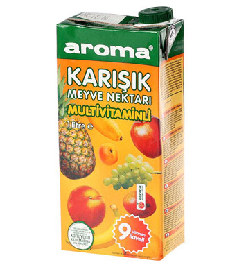 Aroma Karışık Meyve Nektarı (9 Vitaminli) 1 Lt