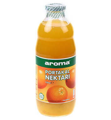 Aroma Portakal Nektarı 1 Lt (Cam Şişe)