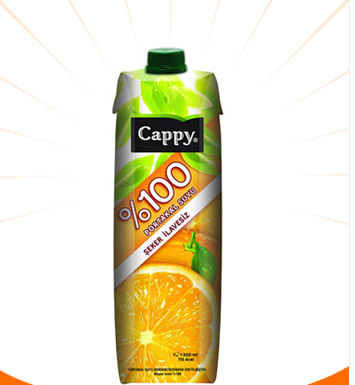 Cappy %100 Portakal Suyu 1 Lt