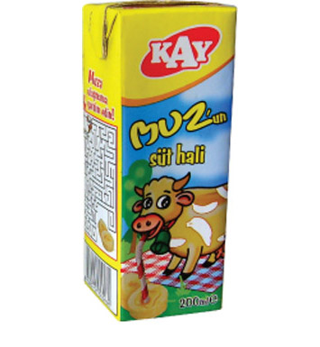 Kay Muz Aromalı Süt 200 Ml