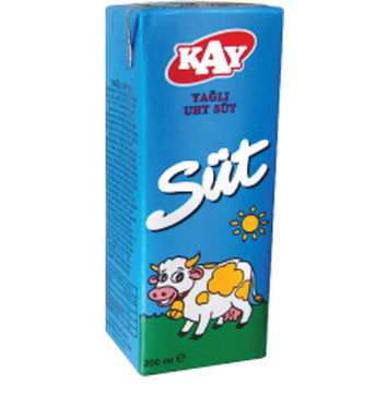 Kay Yağlı UHT Süt 200 Ml