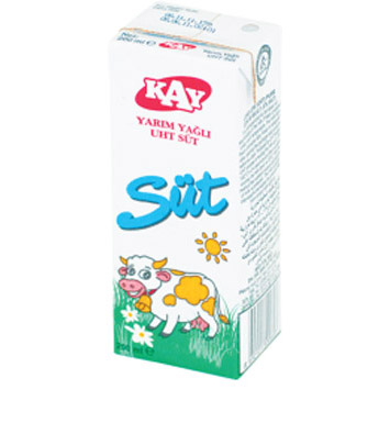 Kay Yarım Yağlı UHT Süt 200 Ml