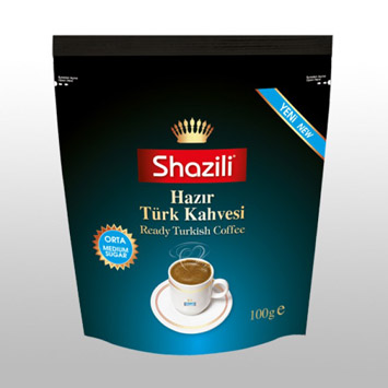 Shazili Hazır Türk Kahvesi - Orta (100 Gr Poşet)