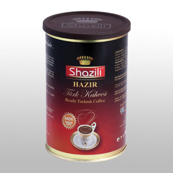 Shazili Hazır Türk Kahvesi - Sade (500 Gr Teneke)