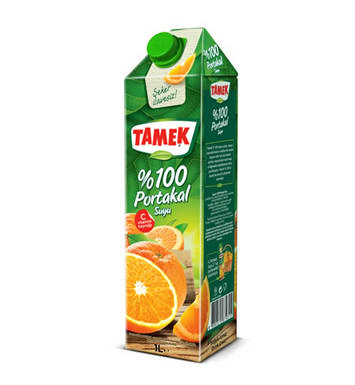 Tamek %100 Portakal Suyu 1 Lt