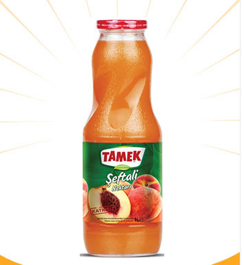 Tamek Şeftali Nektarı 1 Lt (Cam Şişe)