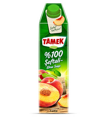 Tamek %100 Şeftali - Elma Suyu 1 Lt