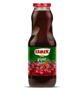 Tamek Vişne Nektarı 1 Lt (Cam Şişe)