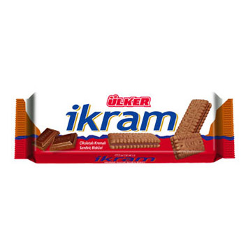 Ülker İkram Çikolata Kremalı Sandviç Bisküvi 92 gr