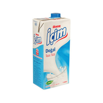 Ülker İçim Sade Süt Kutu 1 Lt