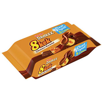Ülker Dankek 8 Kek Karamel + Çikolata 5'li